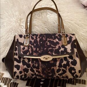 Ocelot Print Coach Women's Handbag